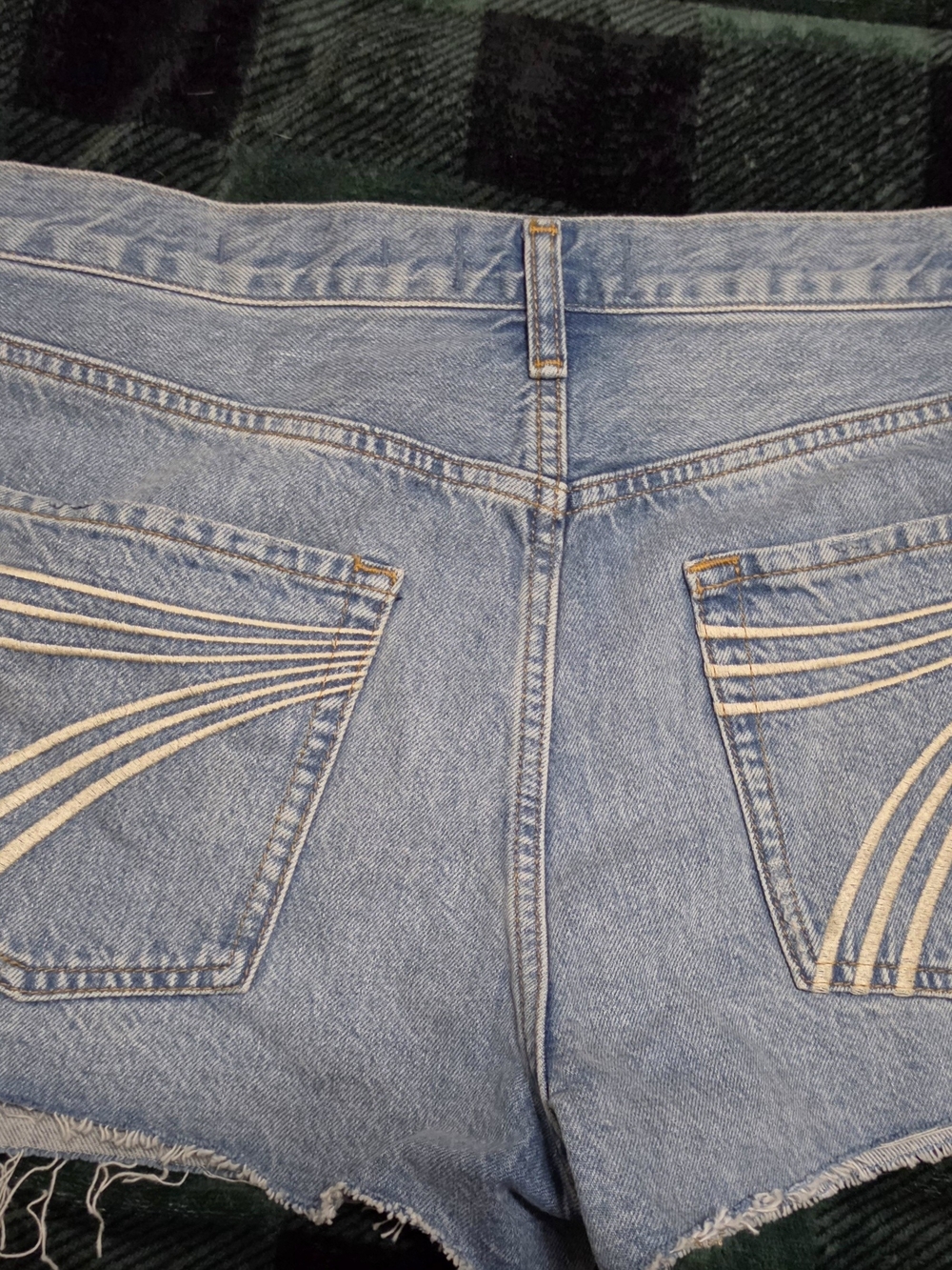 7 For All Mankind Light Blue Denim Cutoff Shorts